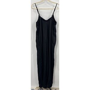 Athleta Calm Cool Romper jumpsuit in black. M